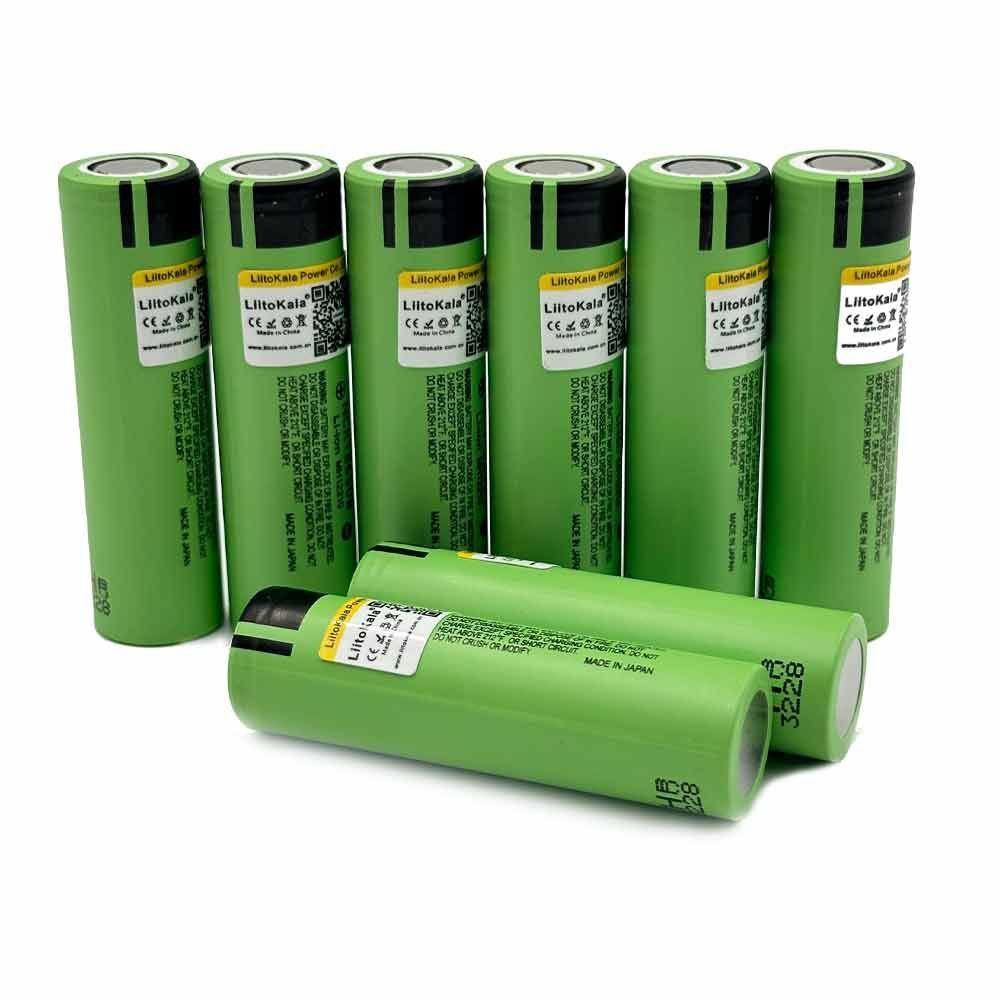 Аккумулятор LiitoKala 18650 Li-ion 3.7В 3400mAh до 10А незащищенный, 8 шт.  #1