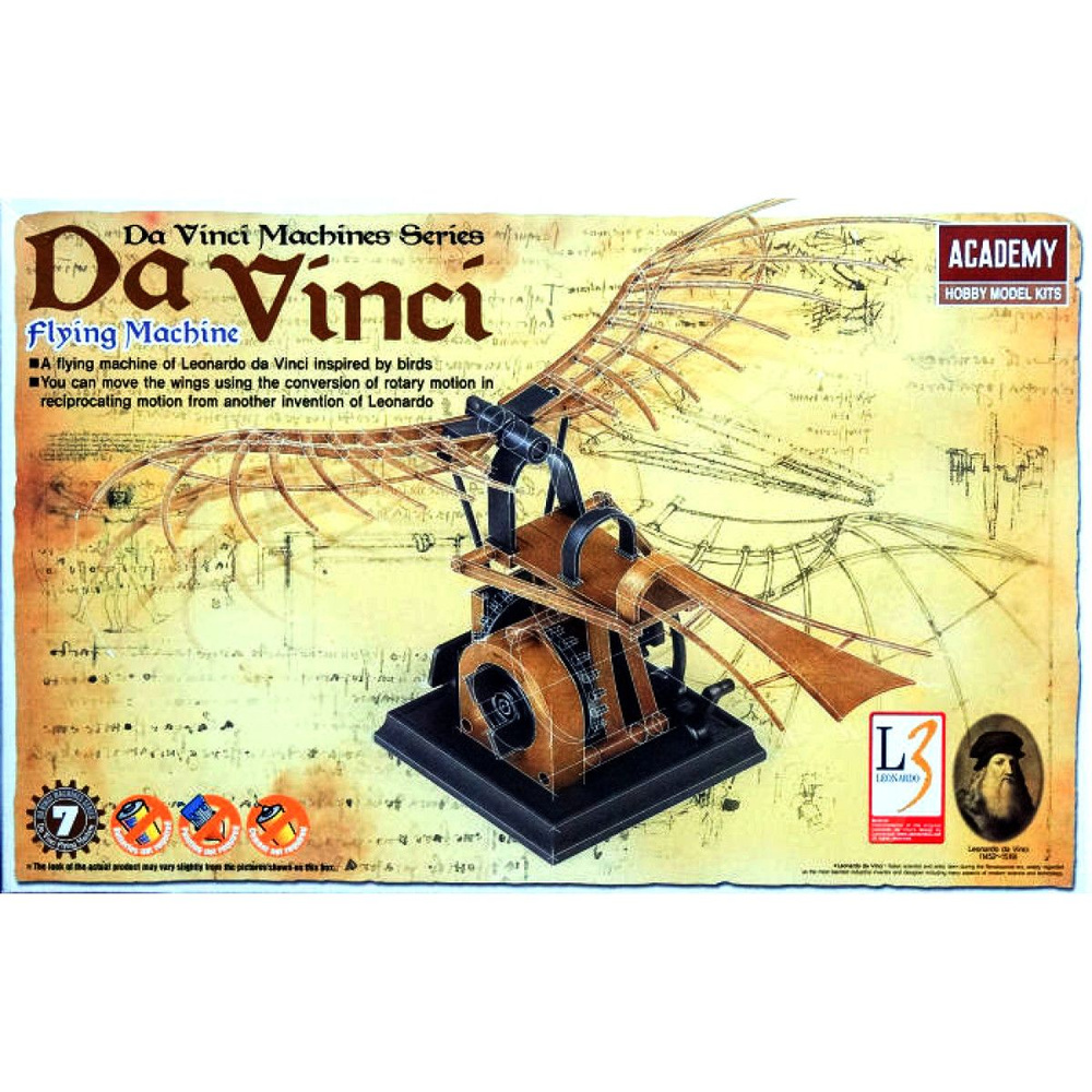 Academy сборная модель 18146 DAVINCI FLYING MACHINE #1