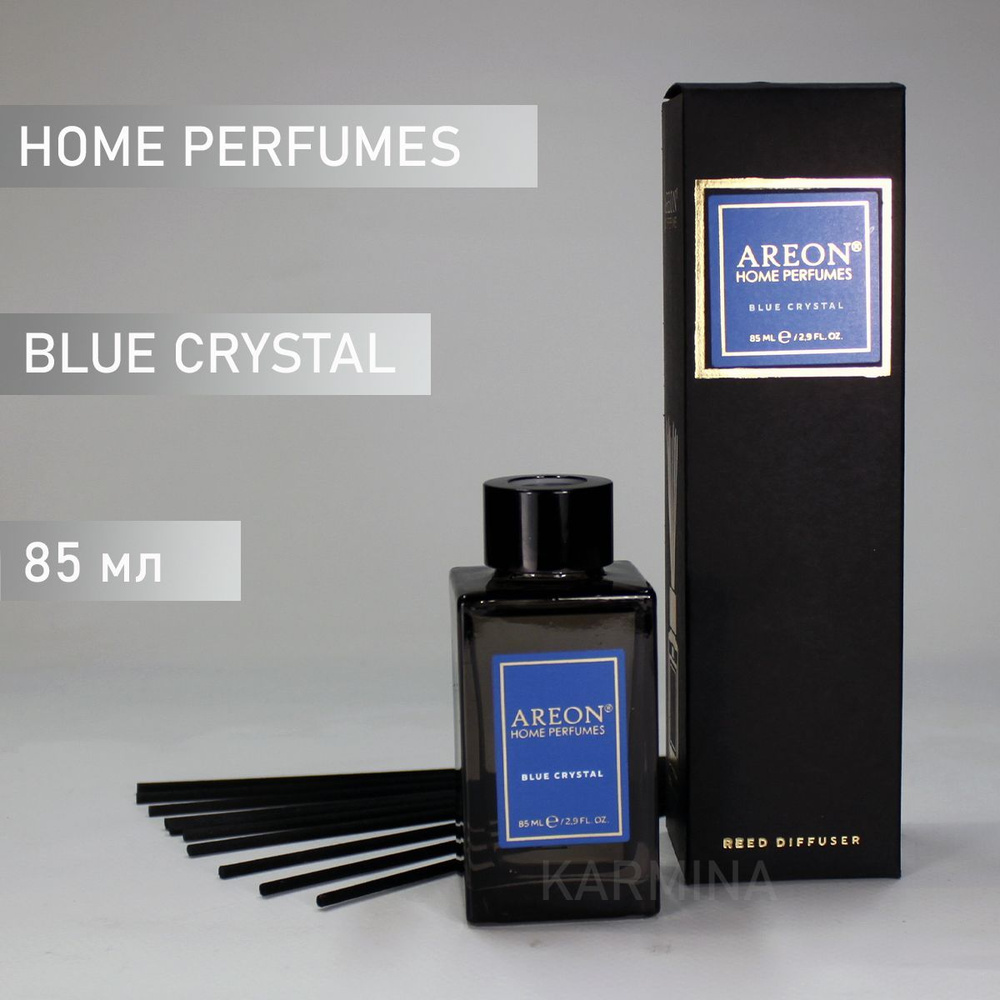 Ароматизатор интерьерный AREON Premium (банка, деревянные палочки) Blue Crystal 85 мл  #1