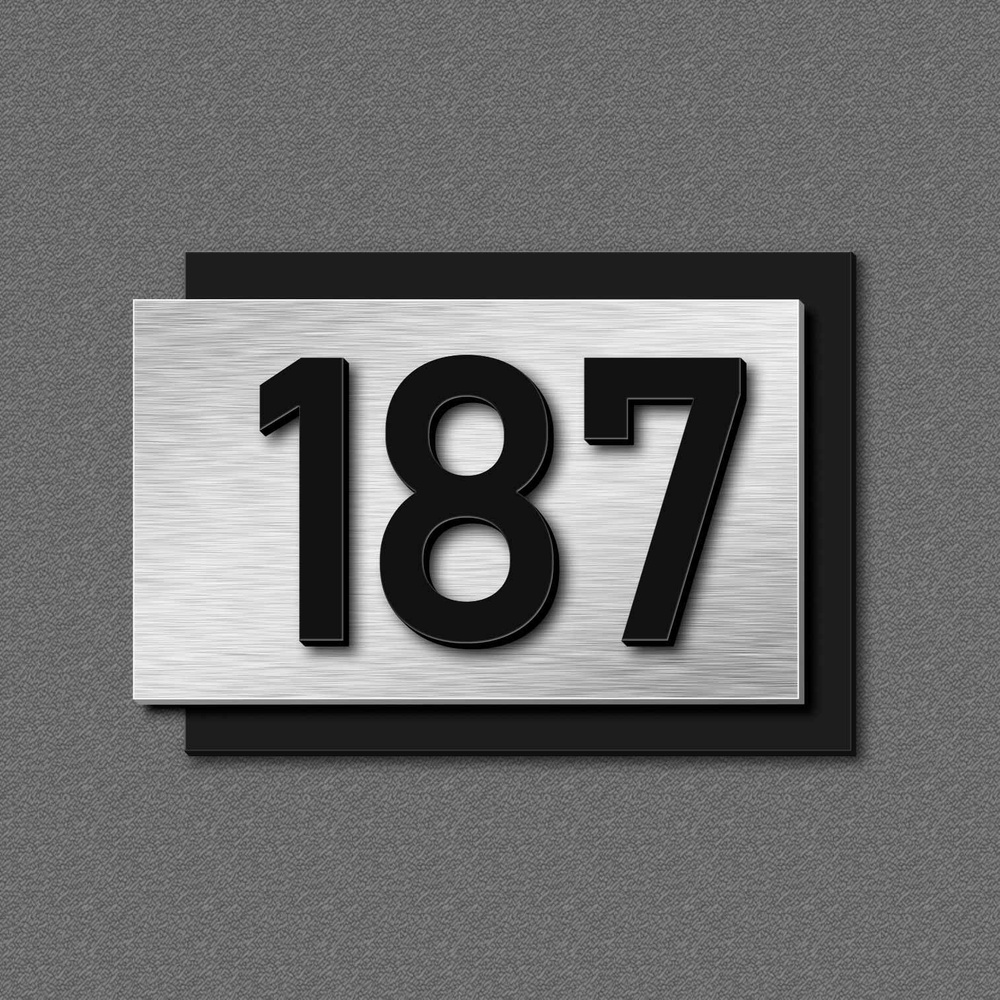 Цифры на дверь, табличка с номером 187 #1