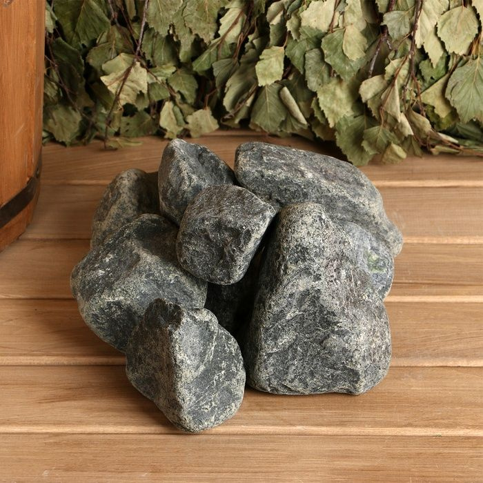 Камень для бани Sima-land "Дунит" обвалованный, коробка 20 кг, мытый  #1