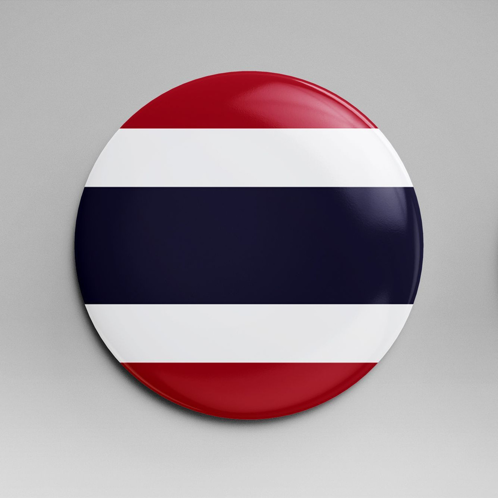 Зеркало карманное 58 мм флаг Таиланд #1