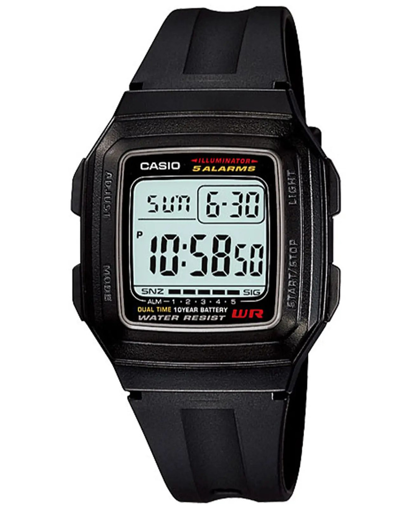 Часы наручные Casio Collection F-201WA-1A Гарантия 2 года #1