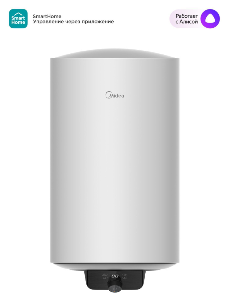 Накопительный водонагреватель Midea с Wi-Fi MWH-3015-CED, 30 л, 1500 Вт, круглый. Уцененный товар  #1