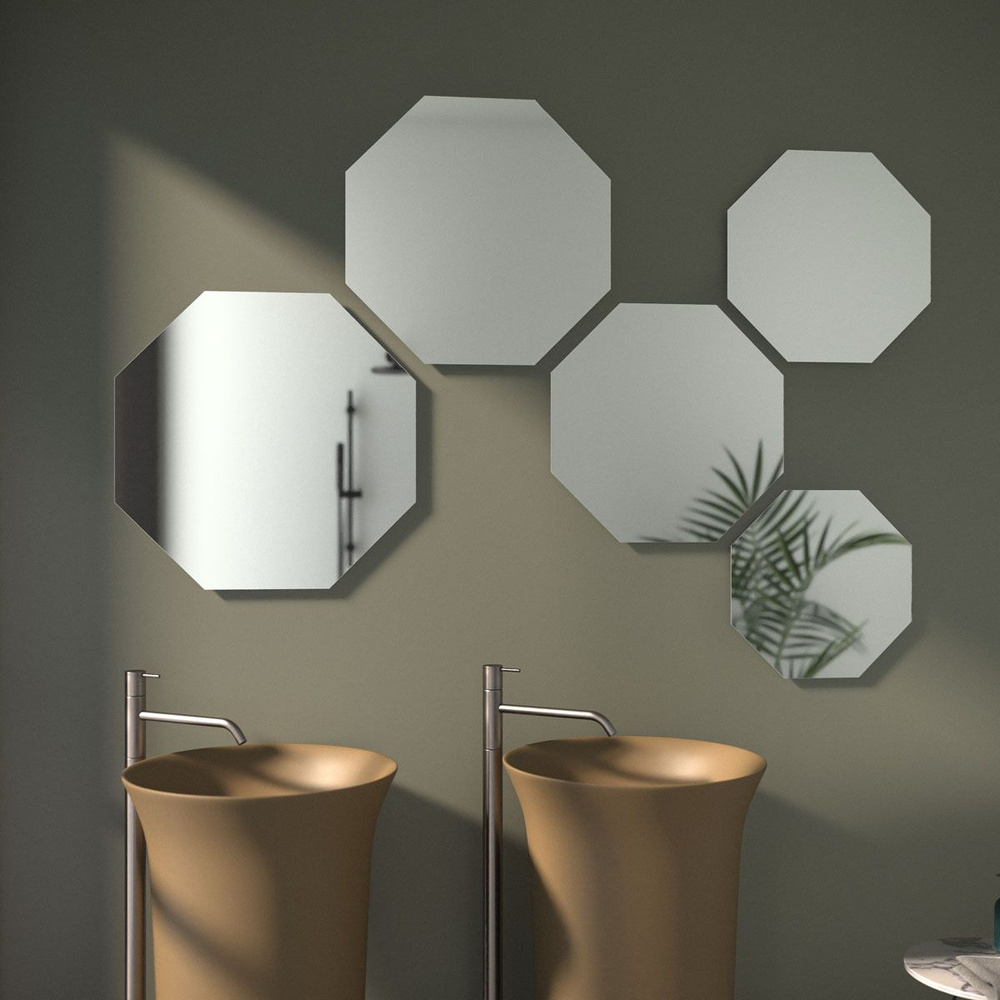 Зеркало настенное EDGE BAUFORM 50х50 см, для гостиной, прихожей, спальни, кабинета и ванной комнаты, #1