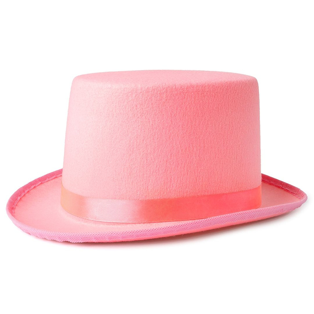 Шляпа Цилиндр, фетр, Розовый, 1 шт. #1