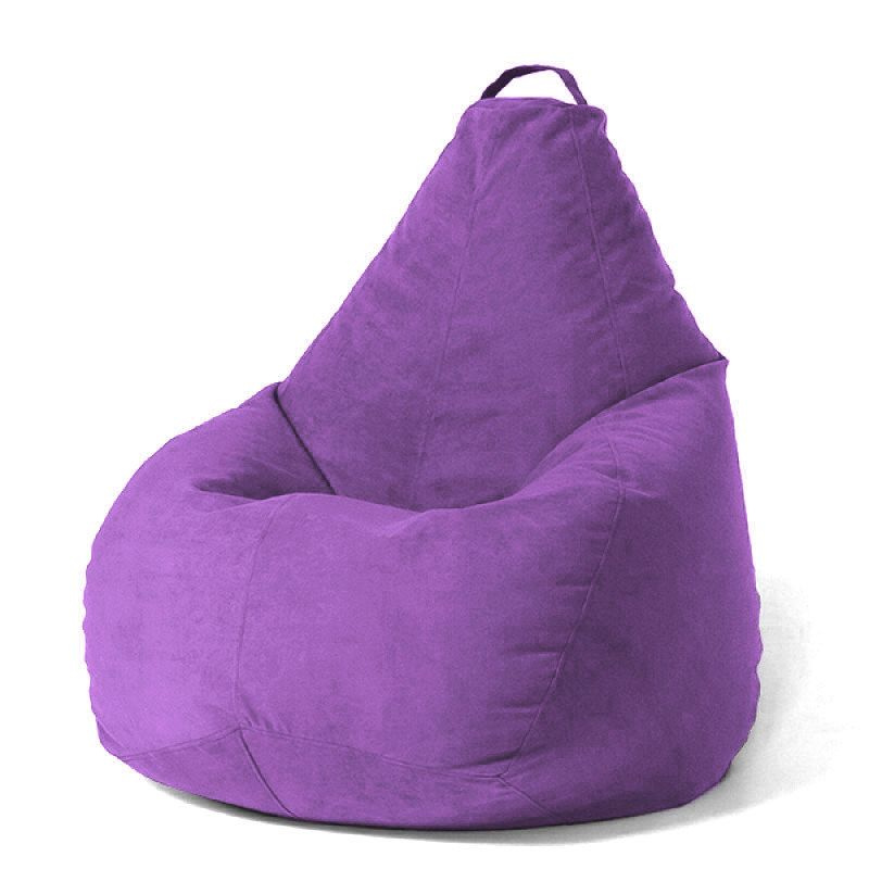 COOLPOUF Кресло-мешок Груша, Велюр натуральный, Размер XXXXL,фиолетовый, сиреневый  #1