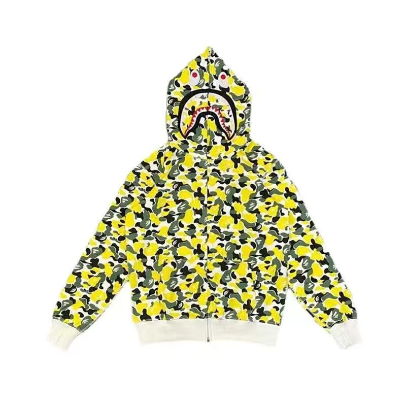 Yellow bape clearance sweatshirt