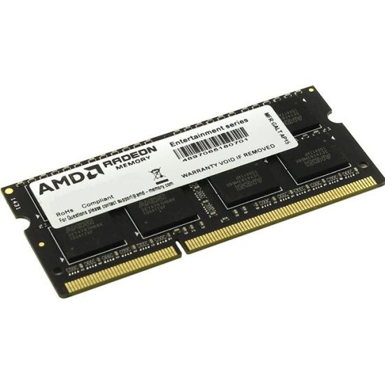 AMD Оперативная память Оперативная память SO-DIMM DDR3L 8Gb 1600MHz pc-12800 (R538G1601S2SL-UO) оем 1x8 #1