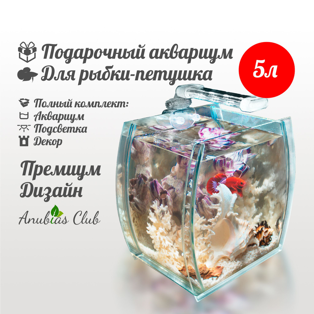 Акваферма ночник аквариум 5 литров - купить с доставкой по выгодным ...