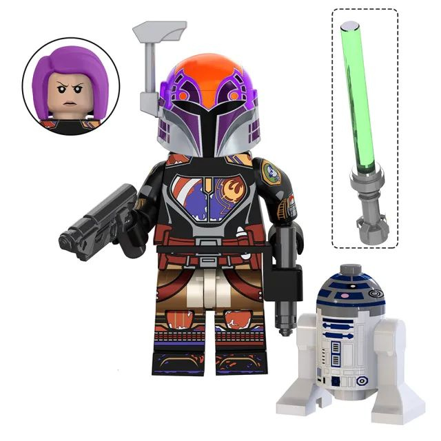 Сабин Врен + R2-D2 / Асока / 2 Совместимые с Лего Звездные Войны Минифигурки  #1