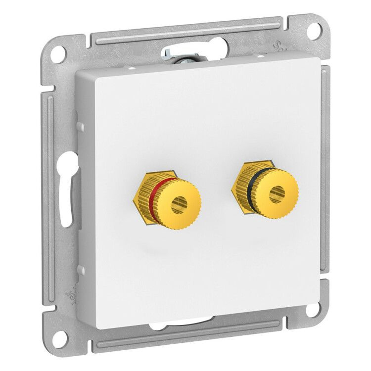 Розетка для акустических систем 2-я ATLAS DESIGN белый Systeme Electric (Schneider Elecrtic) ATN000187 #1