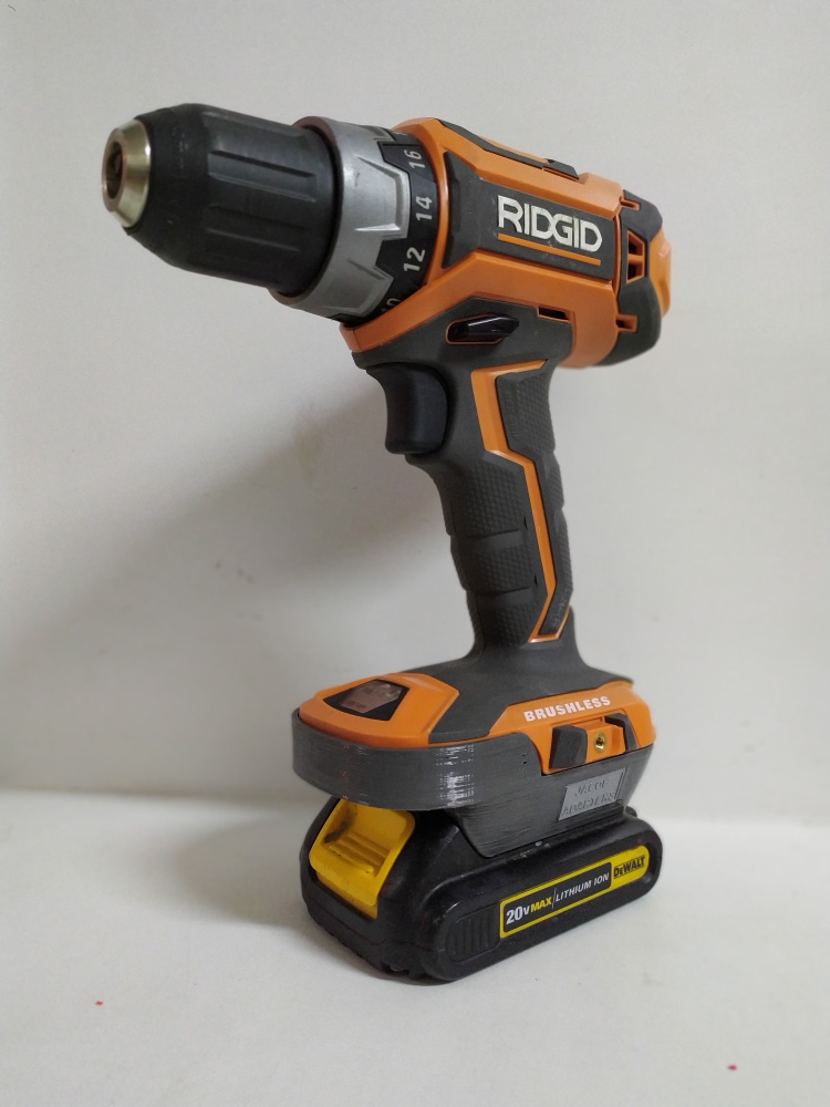 Адаптер (переходник) для аккумулятора Dewalt 18-20V - к инструменту AEG ( Ridgid ) 18V  #1