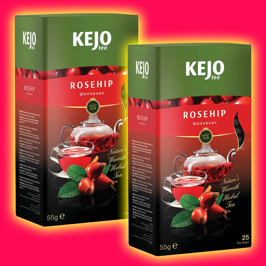 Чай в пакетиках ROSEHIP (ШИПОВНИК) 2 по 25 пак / KEJO (КЕЖО) #1