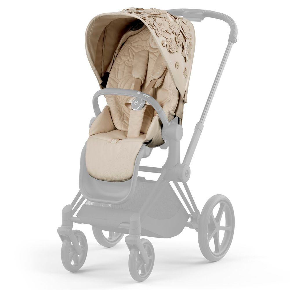 Cybex набор чехлов Seat Pack для прогулочного блока Priam IV, цвет Simply Flowers Beige бежевый  #1