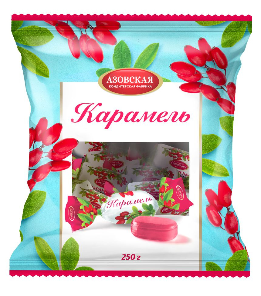 Карамель леденцовая "Барбарис", Азовская кондитерская фабрика, 250г  #1