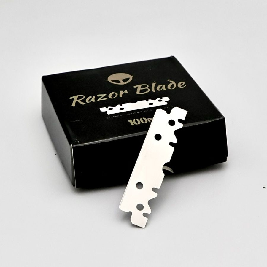 Сменные половинки лезвия для бритвы опасной Razor Blade 100 шт.  #1