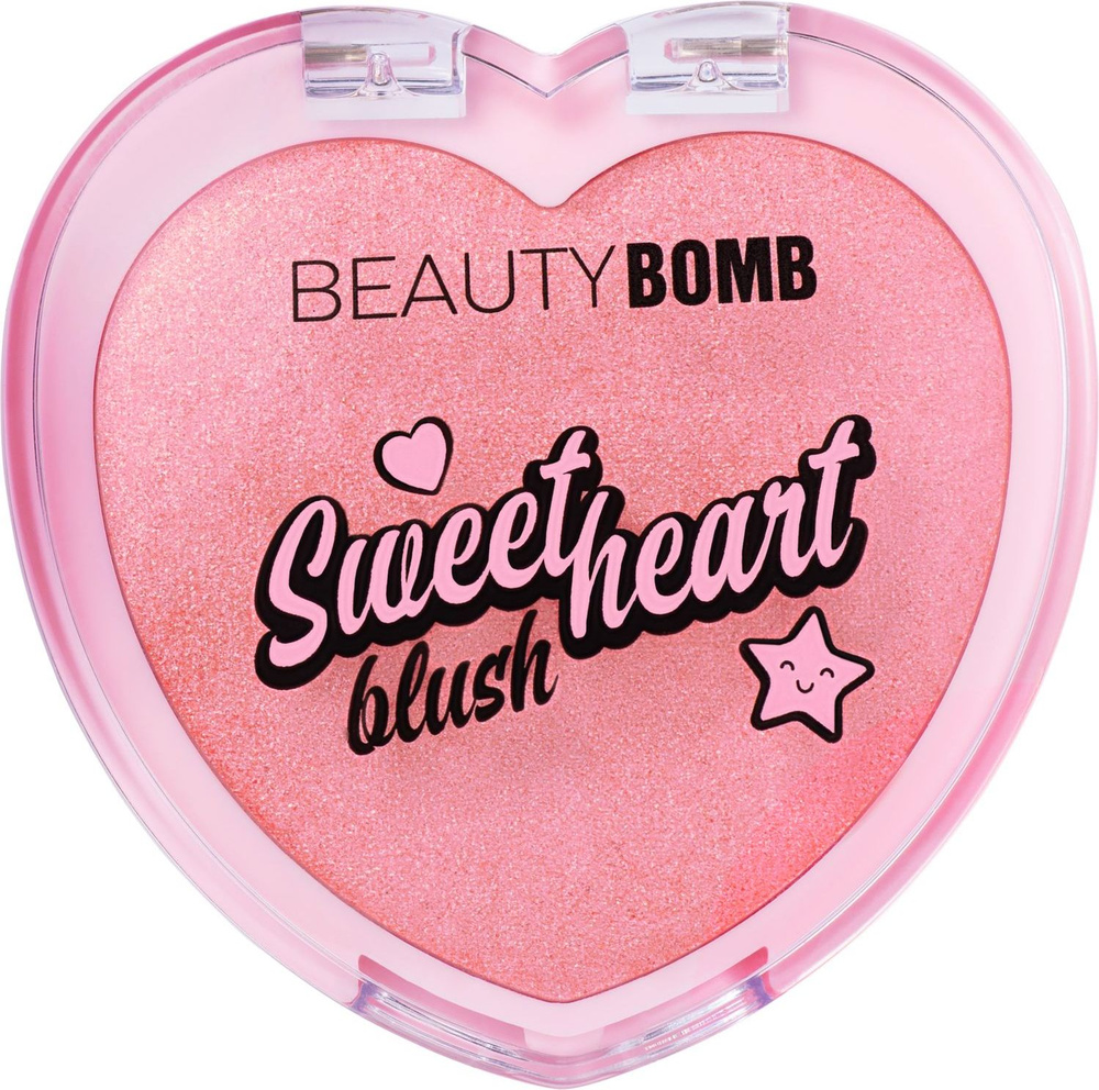 Румяна Beauty Bomb Blush "Sweetheart" тон 01, персиковый с шиммером, 3,5 г  #1