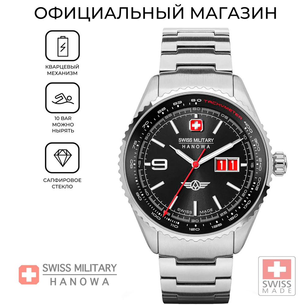 Мужские швейцарские часы Swiss Military Hanowa Afterburn SMWGH2101006 с гарантией  #1