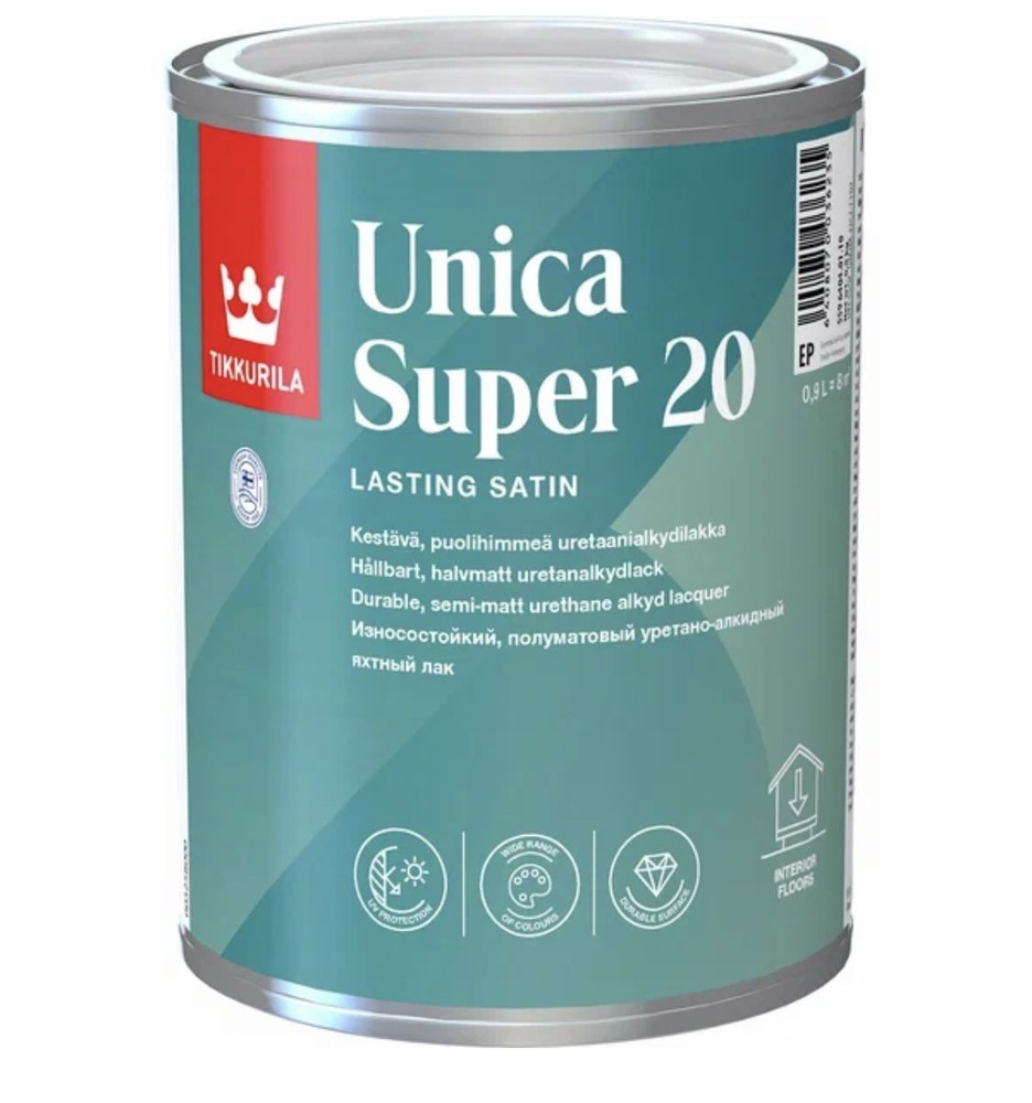 Лак Tikkurila Unica Super 20, 0,9л #1