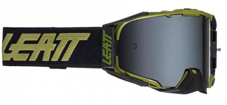 Кроссовые очки LEATT Velocity 6.5 Desert Sand/Lime Platinum UC 28%, 2023 #1