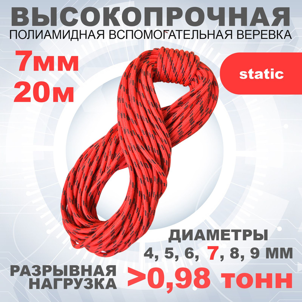 АзотХимФортис Шнур для альпинизма, 20 м #1