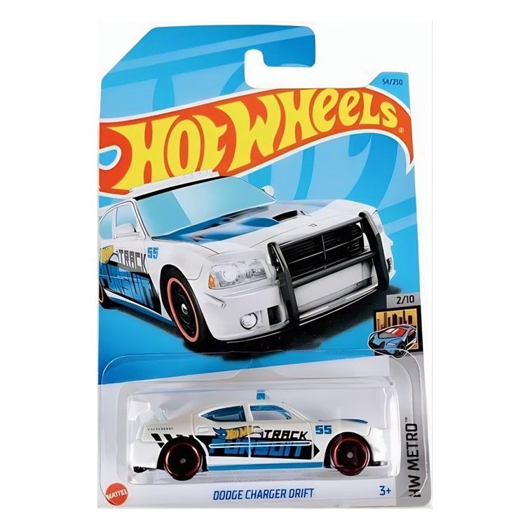 HKJ69 Машинка металлическая игрушка Hot Wheels коллекционная модель Dodge Charger Drift белый  #1