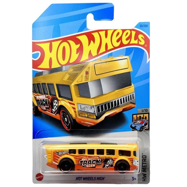 HKJ68 Машинка металлическая игрушка Hot Wheels коллекционная модель Hot Wheels High желтый  #1