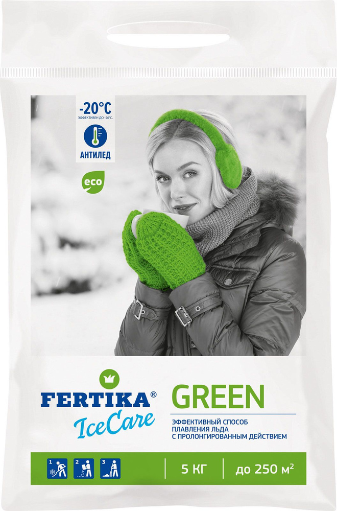 Противогололёдное средство Fertika Ice Care Green 5кг, ZR83665666 #1