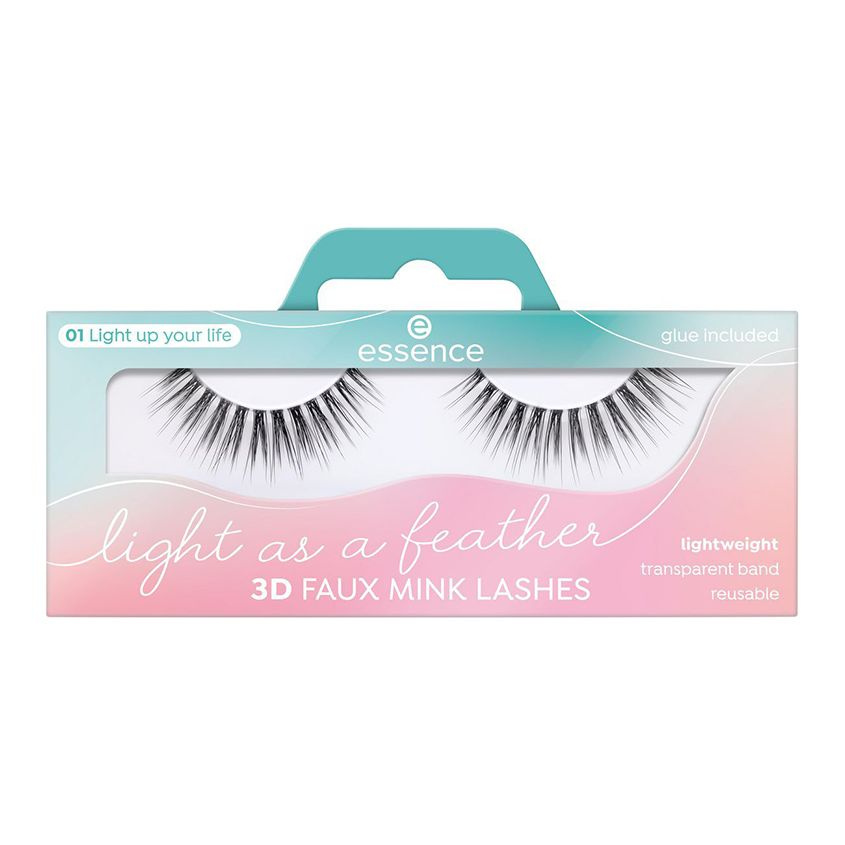 Накладные ресницы ESSENCE 3D FAUX MINK LASHES тон 01 #1