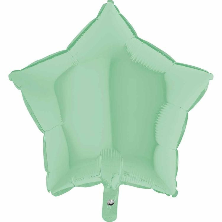 Воздушный шар, Весёлая затея, Звезда Matte Green пастель #1