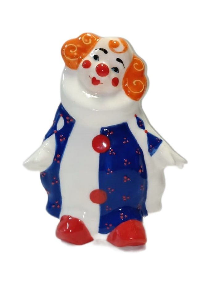 Клоун в жабо фарфоровая статуэтка #1
