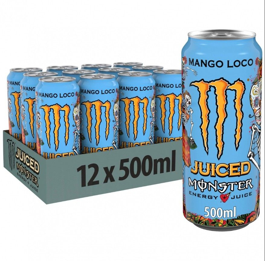 Monster Energy Mango Loco 0,5л./12шт. Энергетический напиток Монстр Энерджи  #1