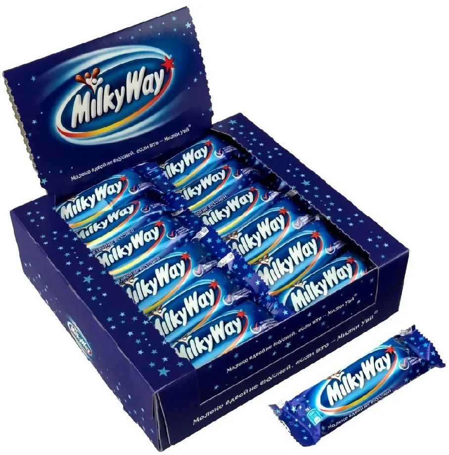 Milky Way / Милки Вей шоколадный батончик, Суфле, Шоубокс, 26гр*36шт.  #1