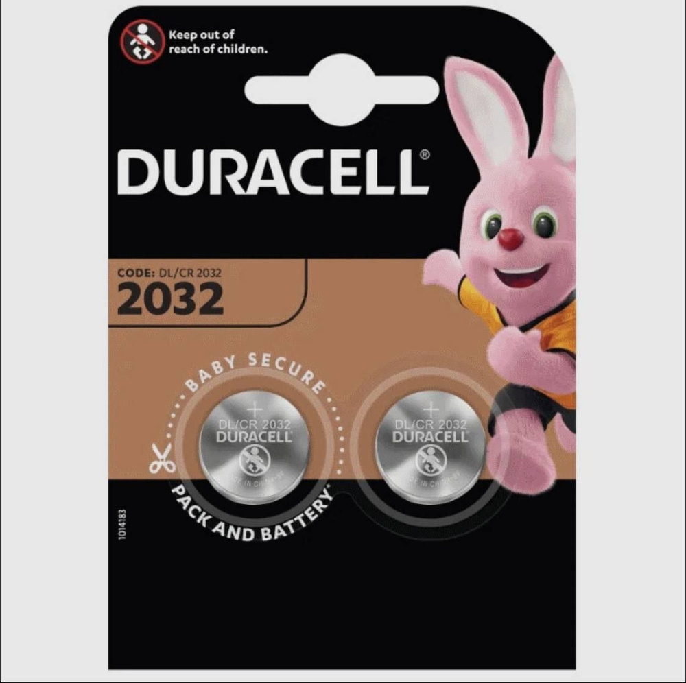 Duracell Батарейка CR2032, Литиевый тип, 3 В, 2 шт #1