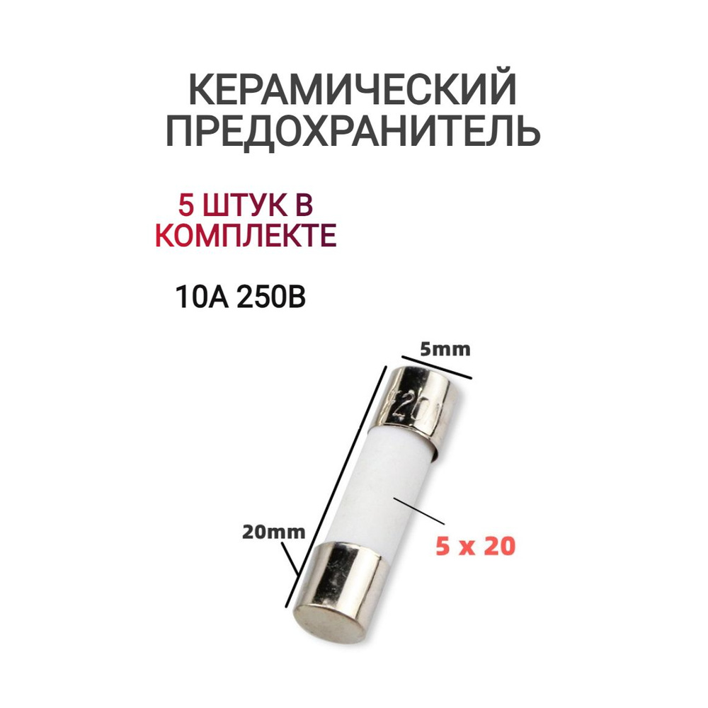 Предохранитель СВЧ/микроволновки 10А 250В 5 штук #1