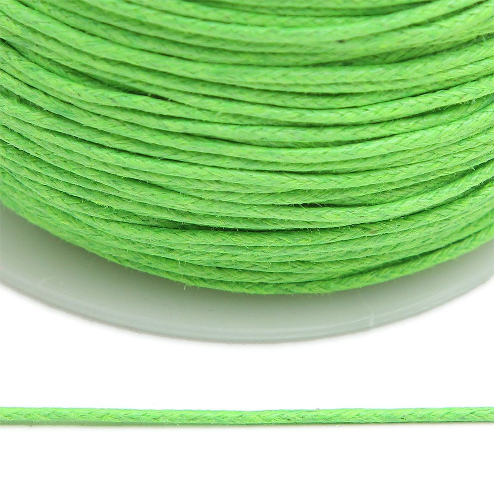 Шнур вощеный для шитья, рукоделия, 1 мм*100 м, светло-зеленый, Айрис  #1