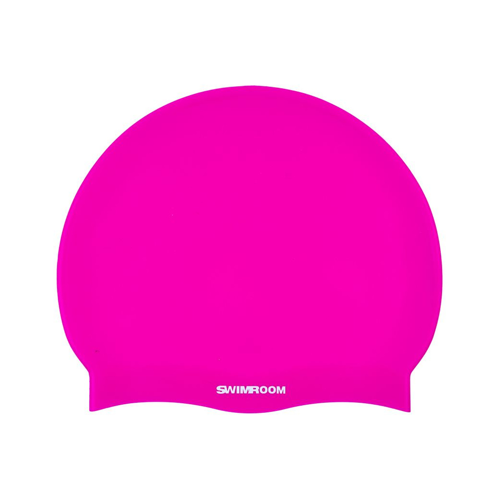 Силиконовая шапочка для плавания SwimRoom "SwimRoom", цвет розовый  #1