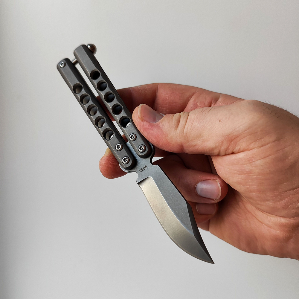 Нож бабочка, микро балисонг Atroposknife "Kratos". Нож туристический ...