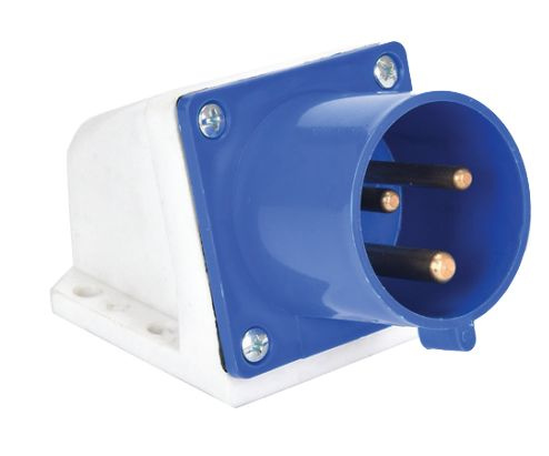 Вилка электрическая / Вилка электрическая угловая 220В 32A IP44 / синий ...