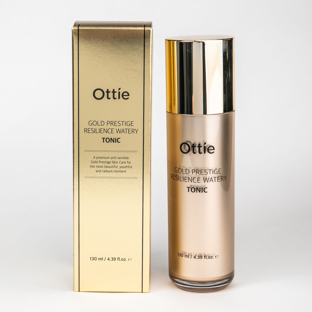 Увлажняющий тоник Ottie Gold Prestige Resilience Watery Tonic для упругости кожи, 130 мл  #1