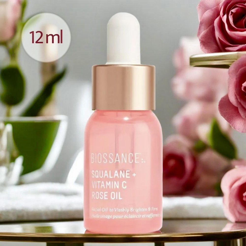 BIOSSANCE Эффективное масло для осветления, укрепления и увлажнения SQUALANE + VITAMIN C ROSE OIL 12 #1