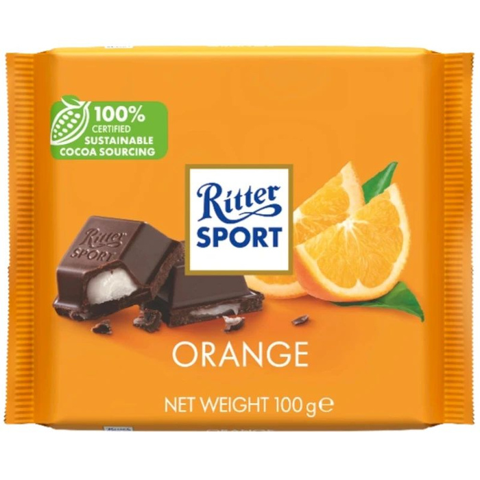 Риттер спорт темный. Риттер спорт темный шоколад. Шоколадка Ritter Sport Orange. Шоколад Ritter Sport яркий апельсин темный с помадной начинкой, 100г. Риттер спорт оранжевый.