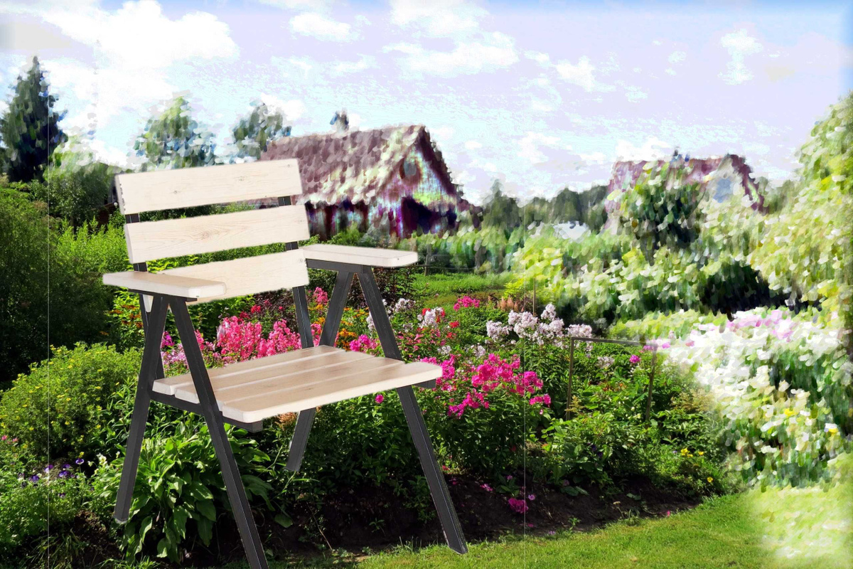 Удобное и прочное кресло для сада и дома