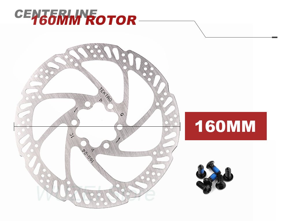 Tektro on sale 160mm rotor