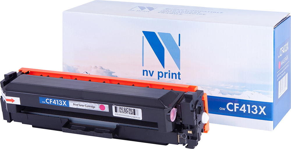 Картридж NV Print CF413X Пурпурный для принтеров HP LaserJet Color Pro M377dw/ M452nw/ M452dn/ M477fdn/ #1