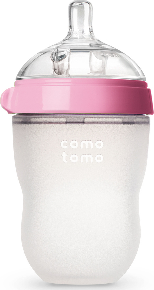 Comotomo Natural Feel Baby Bottle Бутылочка для кормления, розовый 250 мл Уцененный товар  #1