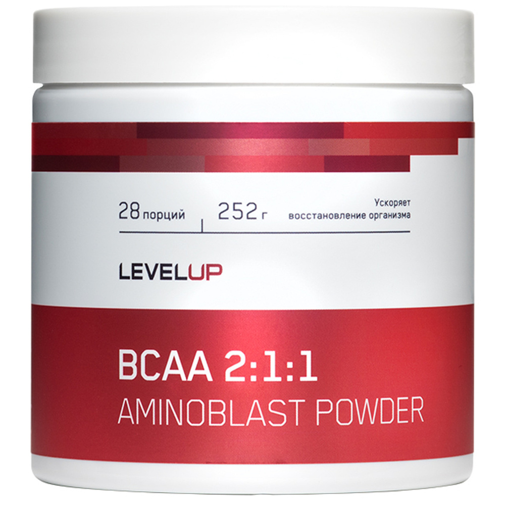 LevelUp Аминокислоты BCAA 2:1:1 AMINOBLAST POWDER (БЦАА) Без вкуса, 252 гр / 28 порций  #1