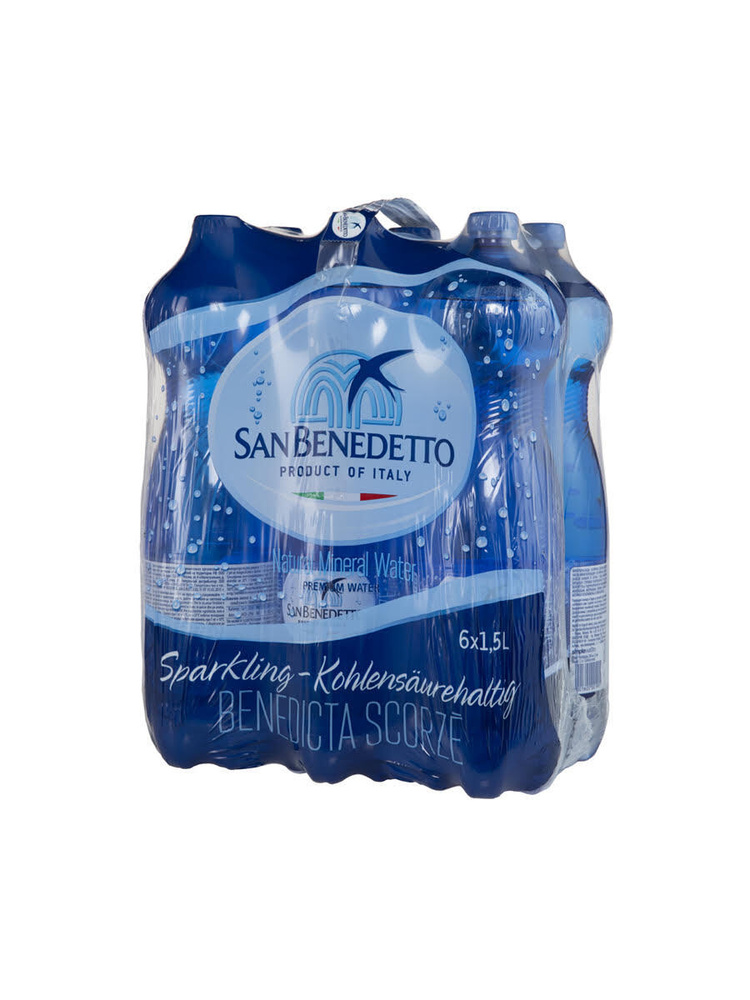 Вода "San Benedetto" 1,50л *6шт, газированная, пэт #1