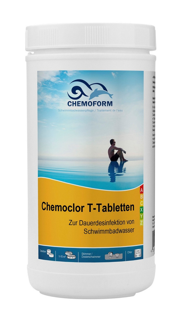 Кемохлор Т медленно растворимые таблетки по 20г CHEMOFORM (КЕМОФОРМ) (90% активного хлора), 1кг  #1